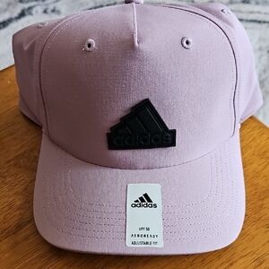adidas Mens Light Lavendar Baseball Cap with Black Logo
